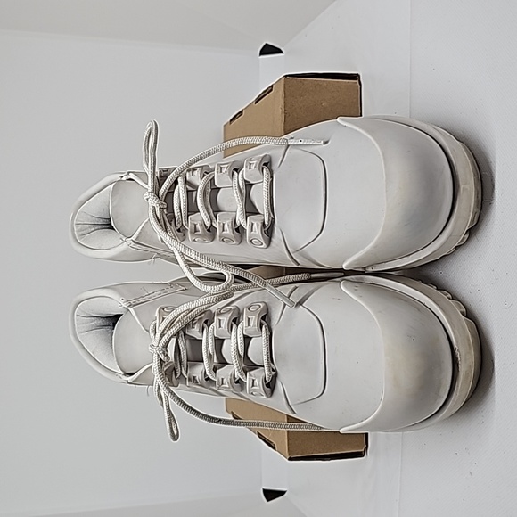 Melissa Ares White Jelly Combat Ankle Boots in Women's Size 5 - Picture 2 of 10